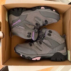 BearPaw Women's Gray and Pink Outdoor Boots